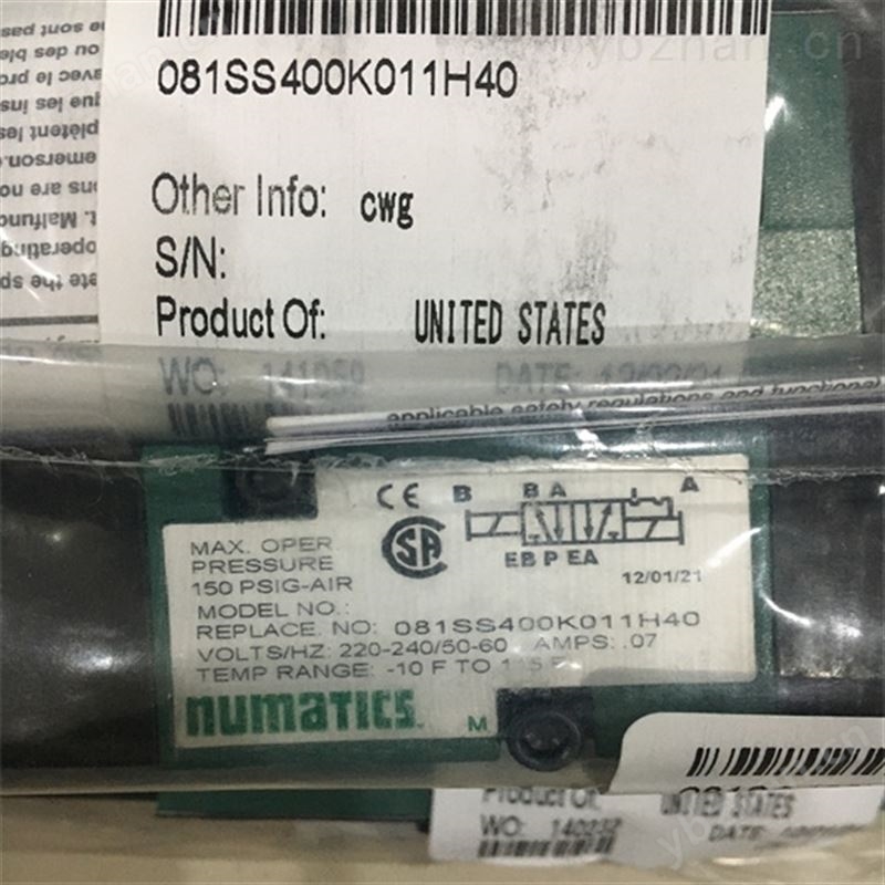 介绍NUMATICS机械调压器R832-02E电磁阀