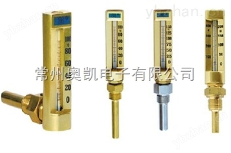 V型玻璃温度计，V型船用玻璃温度计