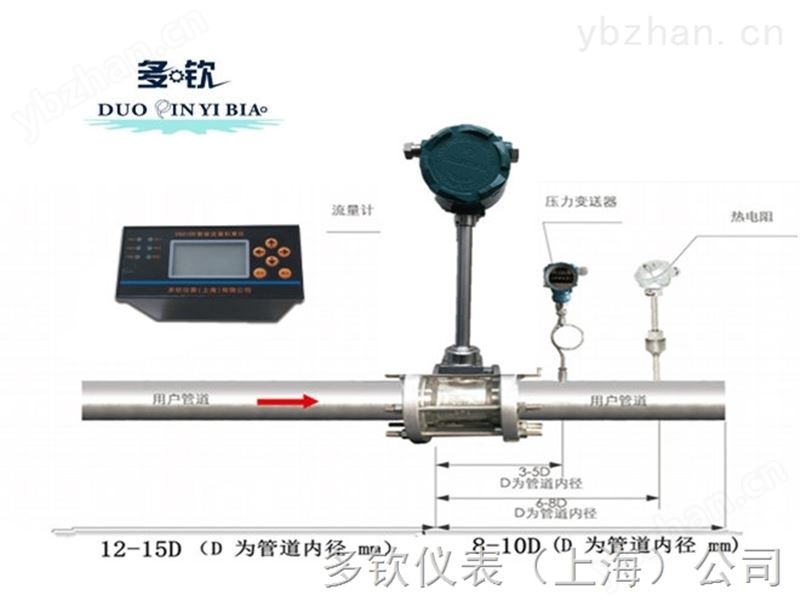 多钦仪表DN300蒸汽流量计
