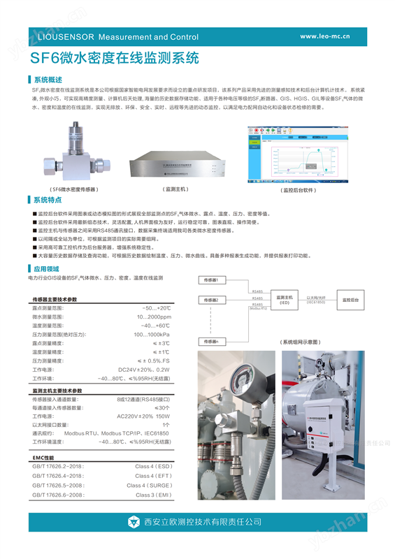 Sf6微水密度在线监测装置及其监测系统