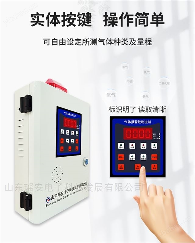 固定式可燃气体报警器控制器 单通道主机