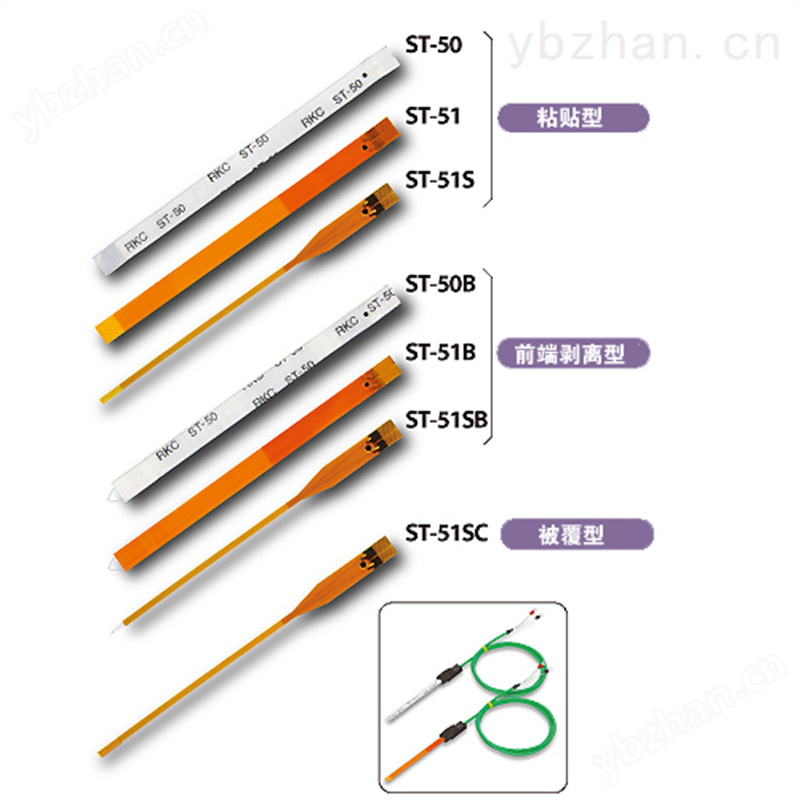 RKC理化工业薄型温度传感器ST-50 K型热电偶
