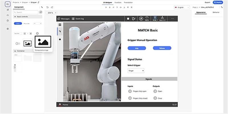 ABB重磅推出AppStudio™，无代码界面编程革新机器人集成体验