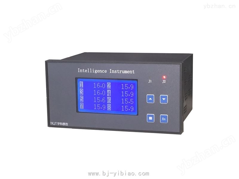智能液晶隔离八通道PT100巡检仪 带RS485通讯接口Modbus RTU 带下限报警