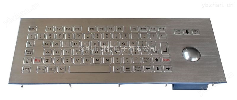 不锈钢全防水防尘轨迹球键盘-嵌入式电脑