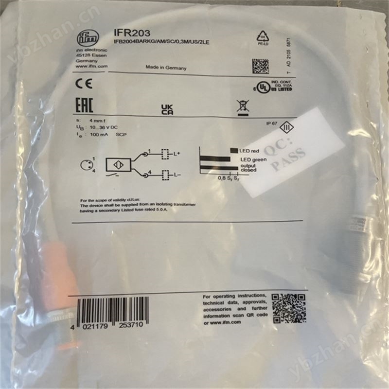 IFM用于气缸的固定带E11980易福门传感器