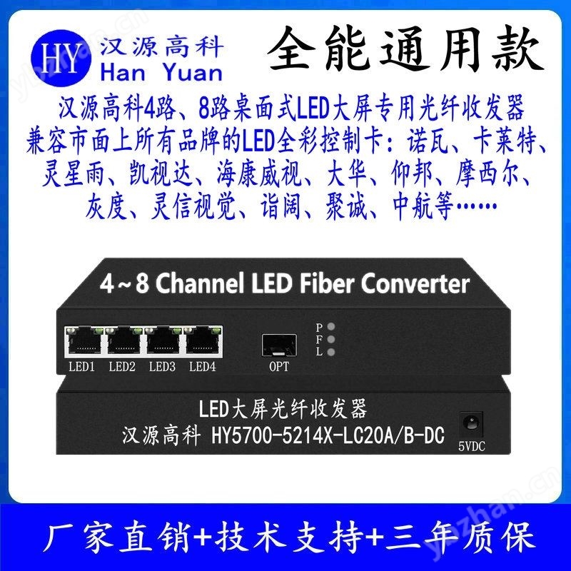诺瓦卡莱特洲明4路LED显示屏专用光纤收发器