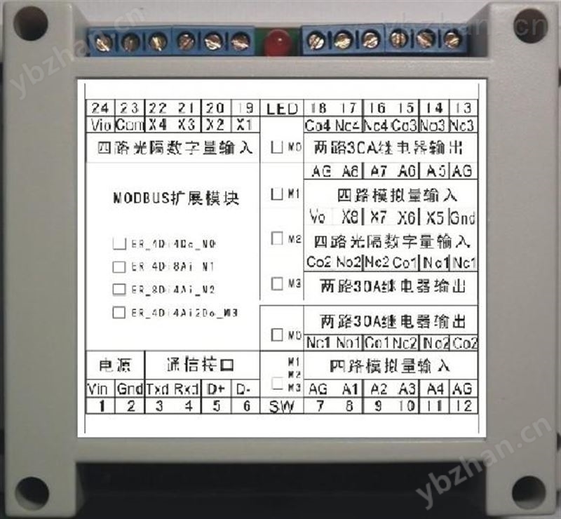 开关量模拟量采集继电器输出模块-C600 PAC功能模块