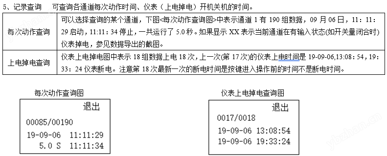 单通道时间记录仪