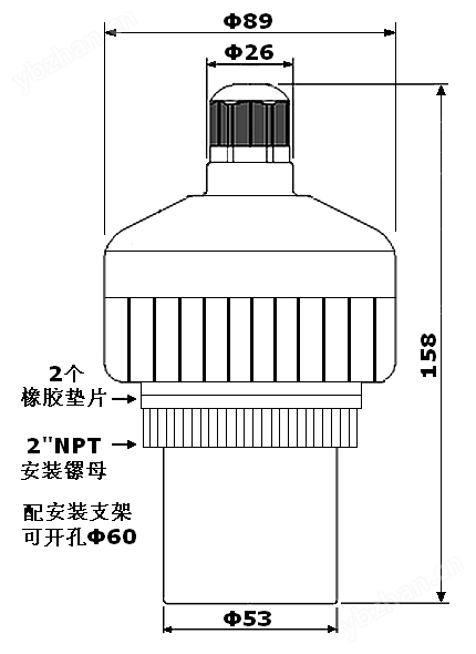 GCS-UL-10D超声波液位计
