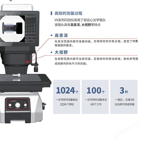 中图仪器一键几何长度测量仪
