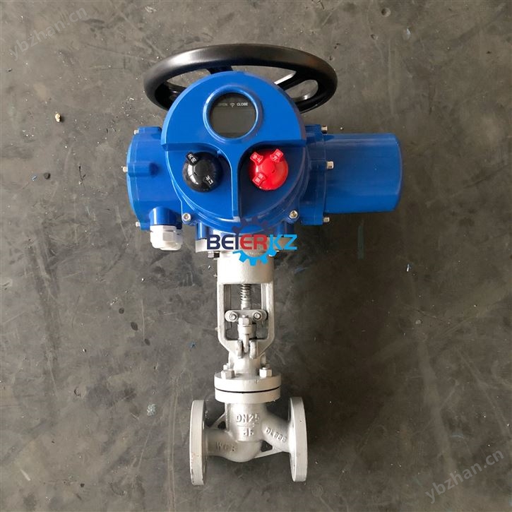 J941H蒸汽用户外开关型PN64电动法兰截止阀