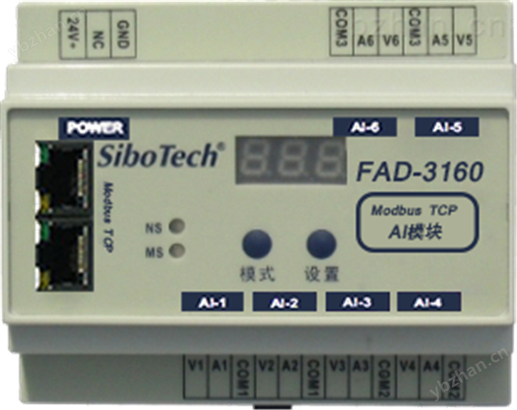 模拟量/Modbus TCP模块 电流表
