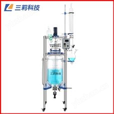 S212-30L双层玻璃反应釜 防爆变频器30升玻璃反应器