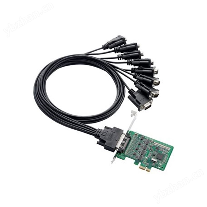 MOXA PCIE 8串口服务器 CP-118EL-A 8 端口 RS-232/422/485 PCI Express 串口卡