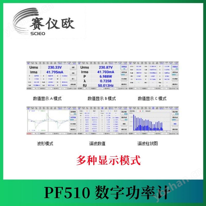 EVERFINE远方 高频谐波测试数字功率计 PF510 频率测量范围达200kHz