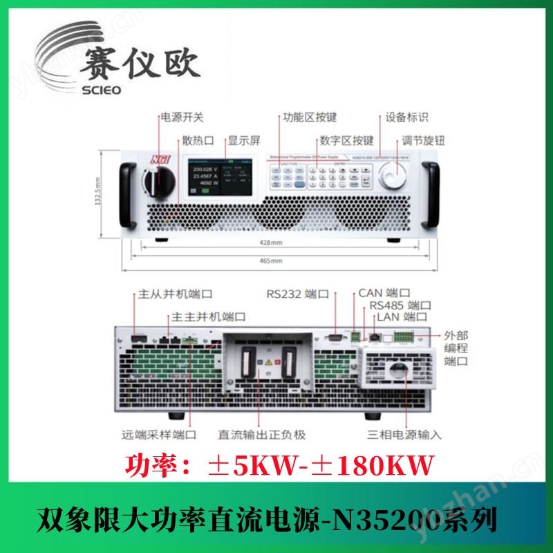 NGI恩智 高密度动力电池测试应用双象限直流电源 N35210-80-300