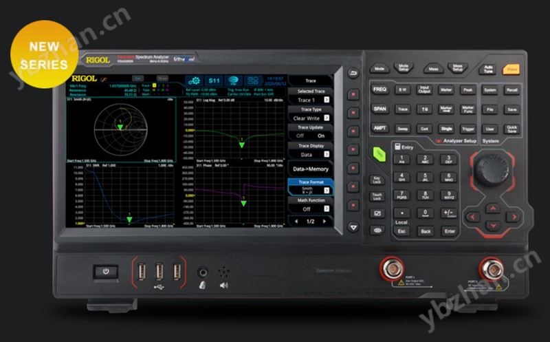 RIGOL普源 RSA3045-TG 频谱分析仪 带跟踪源 分辨率带宽1Hz~10MHz