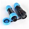 WM13-6芯 5A 公母对接式 防水连接器  WM13S06PP-01 航空插头插座