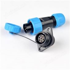 WM13-7芯 5A 法兰式 防水连接器 WM13S07PG-01 航空插头插座