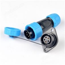 WM13-5芯 5A 法兰式 防水连接器 WM13S04PG-01 防水航空插头插座