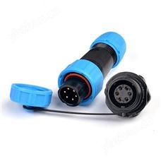 WM13-6芯 5A 后螺母式 防水连接器 航空插头插座