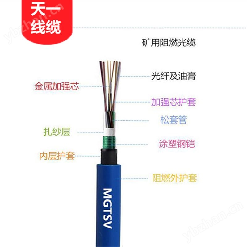 矿用通信阻燃光缆MGXTW2--12B
