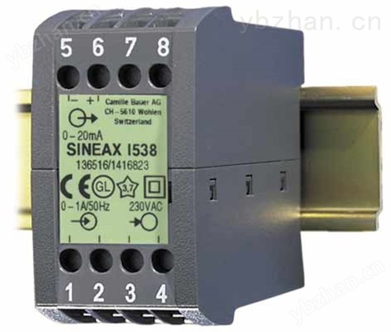 I538-41B25电流变送器-SINEAX I538 电流/电压变送器