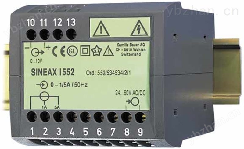 SINEAX I552电流变送器-SINEAX I552 电流/电压变送器