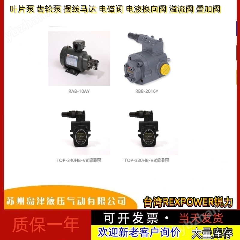 齿轮泵 锐力摆线齿轮泵中国台湾REXPOWER锐力