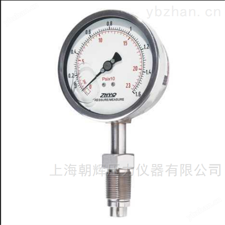 上海朝辉卫生型工业隔膜压力表