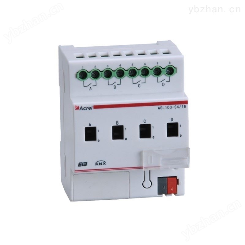 4路智能照明开关驱动器负载16A导轨安装4模 LED驱动器