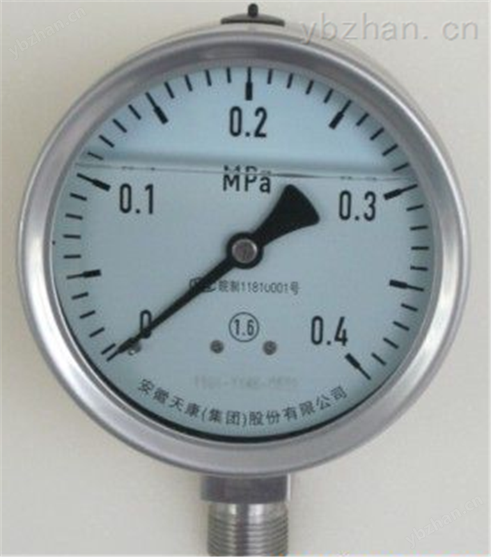 膜盒压力表\YE-100\-6-0KPA M20*1.5 1.5级/1.6级 径向
