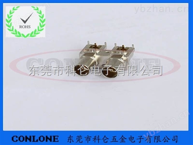 HD-SDI高清BNC双包视频连接器，3G高清BNC接头-印刷板连接器 BNC视频连接器