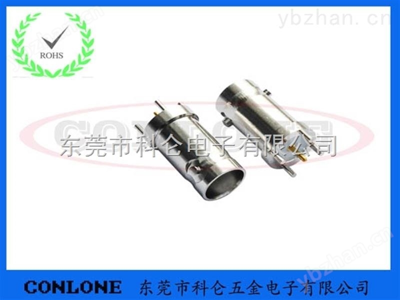 四脚直插BNC母座，BNC直插四角插板，BNC母头连接器-印刷板连接器 BNC连接器