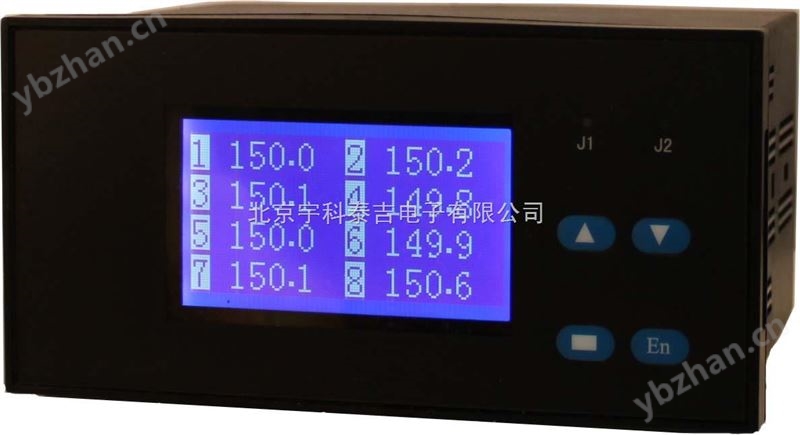 液晶LCD八路智能温度控制仪，智能八路显示仪，八路温度控制仪