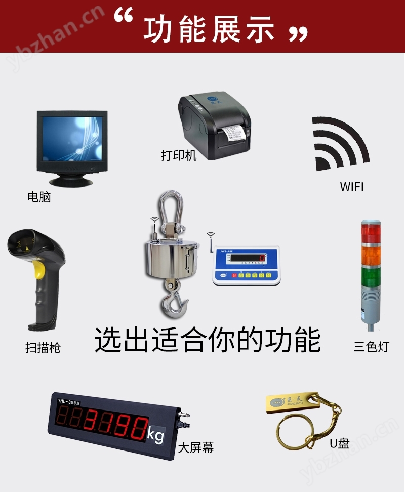 网口通讯带wifl电子吊秤