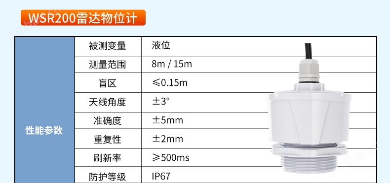 联测_WSR550雷达物位计 _高精度_支持蓝牙