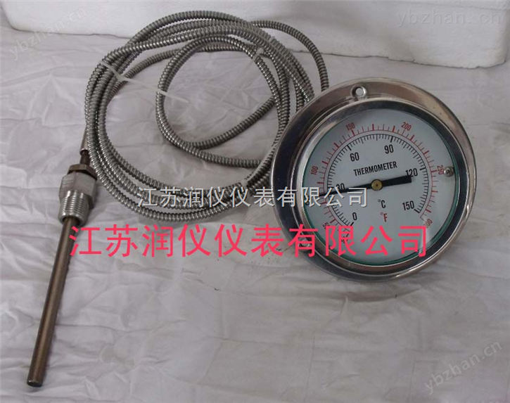 WTZ-208压力式温度计好的厂家-江苏润仪