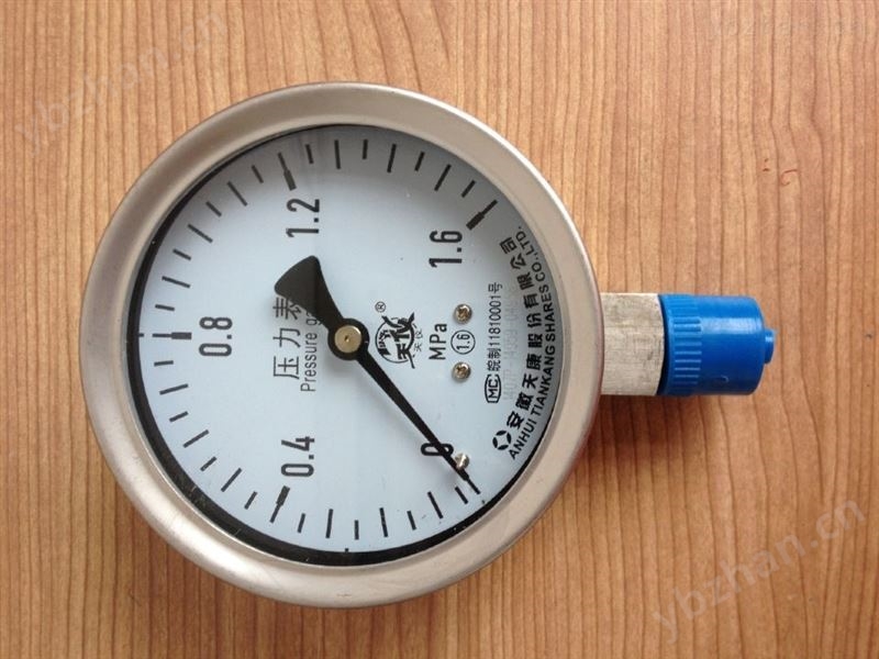 膜盒压力表\YE-100\-6-0KPA M20*1.5 1.5级/1.6级 径向