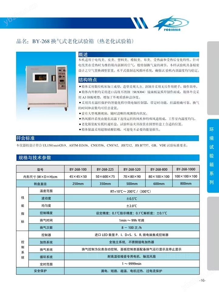 高温换气式老化箱