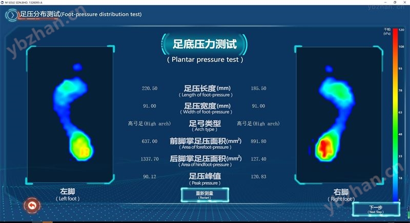 足部足底压力步态测试分析仪器-动态压力测量系统