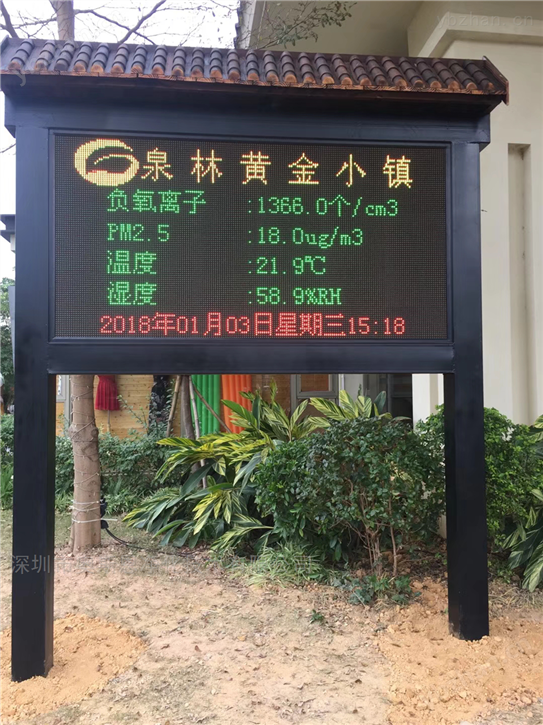 龙岩生态公园景区空气负氧环境监测项目-环境在线自动监测系统