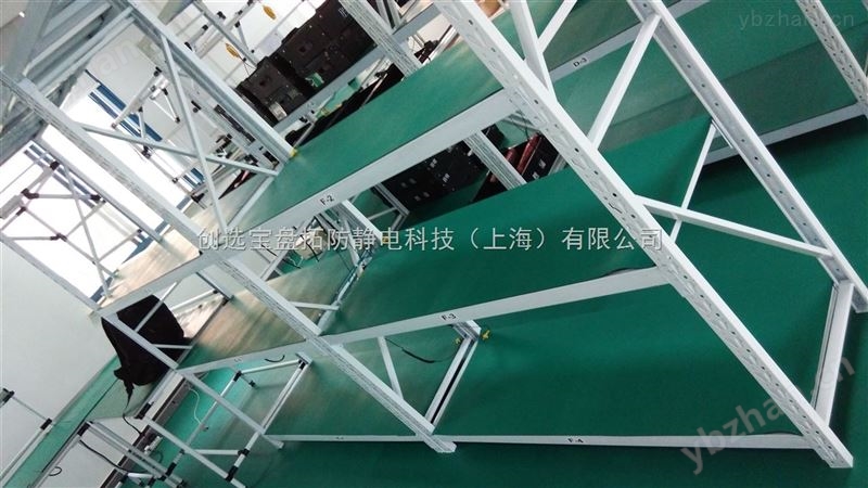 电子产品库房周转架铺垫2mm绿色防静电胶垫皮有用吗-防静电垫