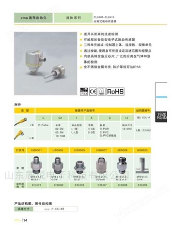 ema伊玛FL6403分体式流动传感器