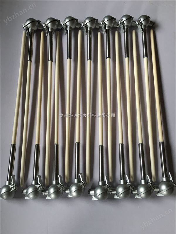 K型装配式温度传感器0-1300℃热电偶WRN-122陶瓷保护管