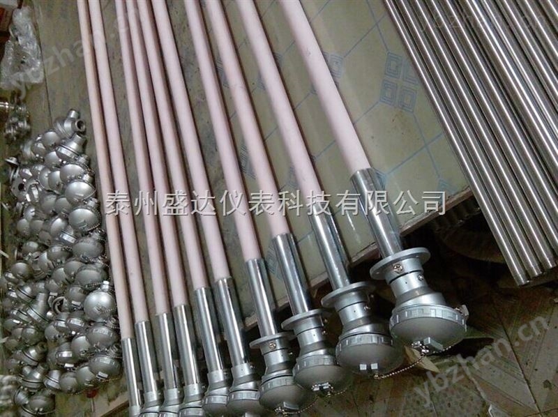 K型装配式温度传感器0-1300℃热电偶WRN-122陶瓷保护管